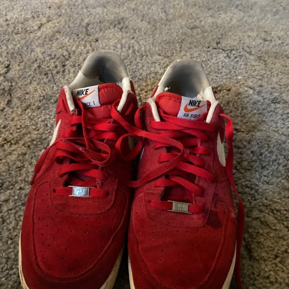 Red suede Air Force 1 - Picture 3 of 4